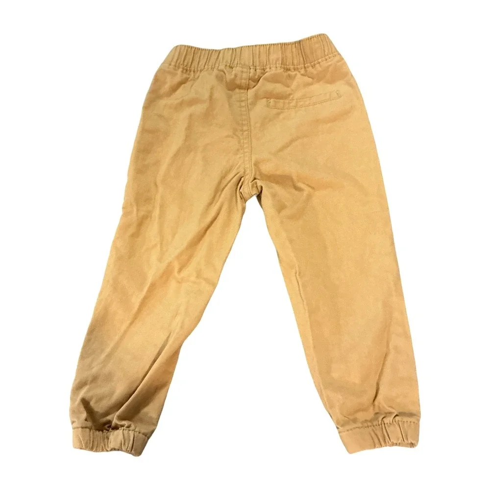 HM Kids 2T Waffle Knit Sweater‎ and Jogger Pants Set Sage Green Mustard Yellow